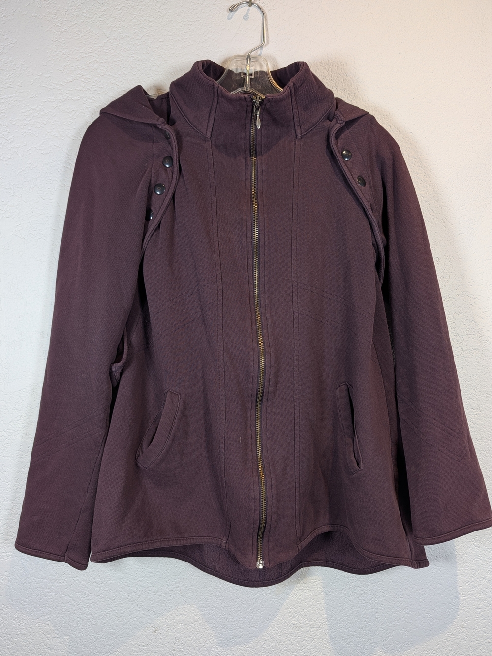 Indigenous Women's Plum Zip Hoodie Jacket, Size S